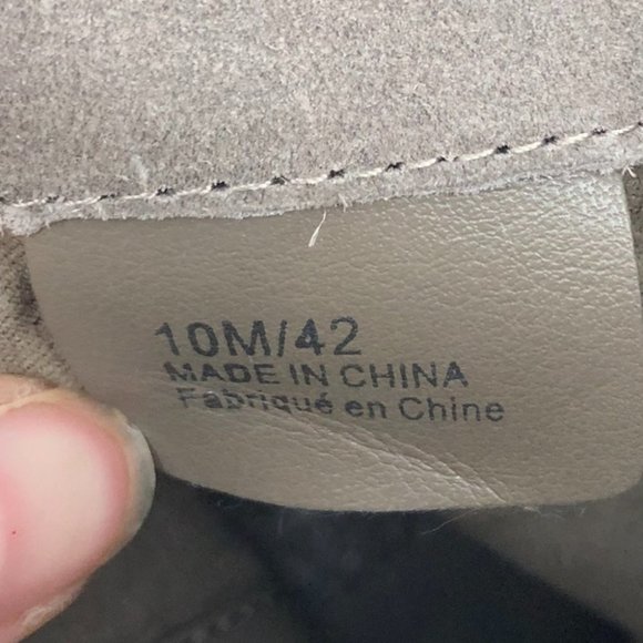 Vince Camuto Foxy Short buckle wrap suede Wendy tan Moto boots size 10 - Picture 6 of 15